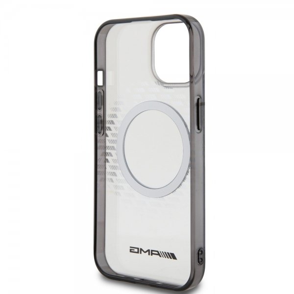 Mercedes Benz iPhone 15 Skal Rhombus Pattern MagSafe AMG Transparent