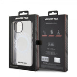 Mercedes Benz iPhone 15 Skal Rhombus Pattern MagSafe AMG Transparent