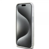 Guess iPhone 15 Skal Ring Stand Glitter MagSafe Transparent