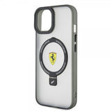 Ferrari iPhone 15 Skal Ring Stand MagSafe Svart