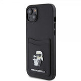 Karl Lagerfeld iPhone 15 Skal Saffiano Double Cardslot Svart