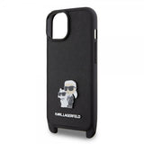 Karl Lagerfeld iPhone 15 Skal Saffiano Karl & Choupette Crossbody Svart