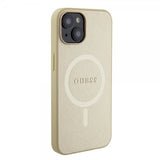 Guess iPhone 15 Skal Saffiano MagSafe Beige