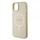 Guess iPhone 15 Skal Saffiano MagSafe Beige