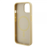 Guess iPhone 15 Skal Saffiano MagSafe Beige