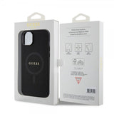 Guess iPhone 15 Skal Saffiano MagSafe Svart