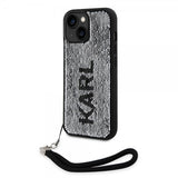 Karl Lagerfeld iPhone 15 Skal Sequin Svart