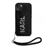 Karl Lagerfeld iPhone 15 Skal Sequin Svart