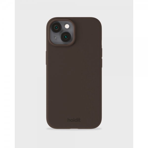 holdit iPhone 13/iPhone 14 Skal Silikon Chocolate