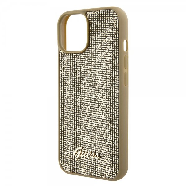 Guess iPhone 15 Skal Square Mirror Guld