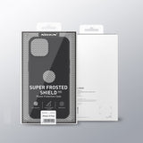 Nillkin iPhone 15 Skal Super Frosted Shield Pro Logo Hole Blå