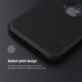 Nillkin iPhone 15 Skal Super Frosted Shield Pro Logo Hole Blå