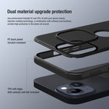 Nillkin iPhone 15 Skal Super Frosted Shield Pro Logo Hole Svart