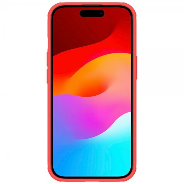 Nillkin iPhone 15 Skal Super Frosted Shield Pro Röd