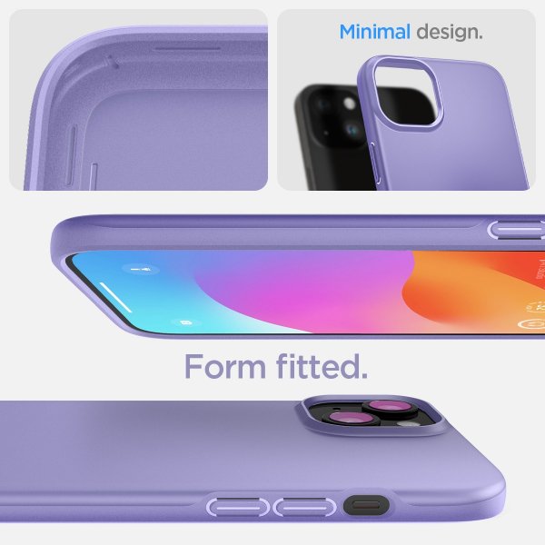 Spigen iPhone 15 Skal Thin Fit Iris Purple