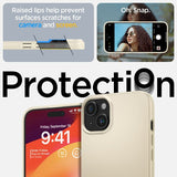 Spigen iPhone 15 Skal Thin Fit Mute Beige