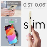 Spigen iPhone 15 Skal Thin Fit Mute Beige