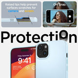 Spigen iPhone 15 Skal Thin Fit Mute Blue