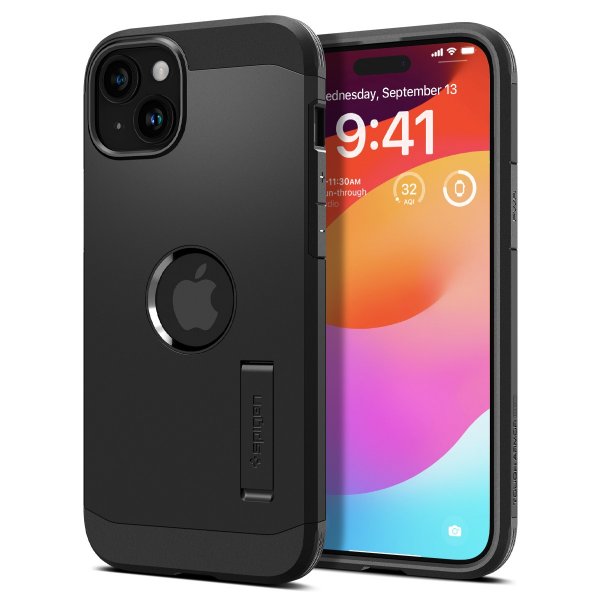 Spigen iPhone 15 Skal Tough Armor MagFit Svart