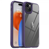 Ipaky iPhone 15 Skal Transparent Baksida Lila