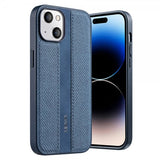 X-Level iPhone 15 Skal Tygtextur Blå