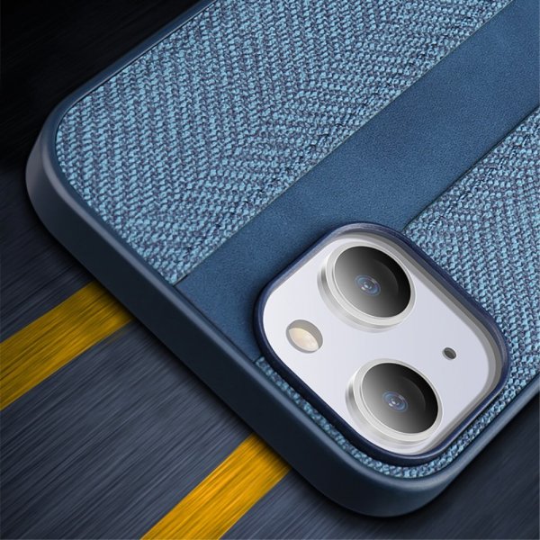 X-Level iPhone 15 Skal Tygtextur Grön
