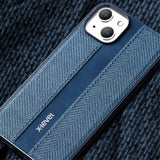 X-Level iPhone 15 Skal Tygtextur Svart