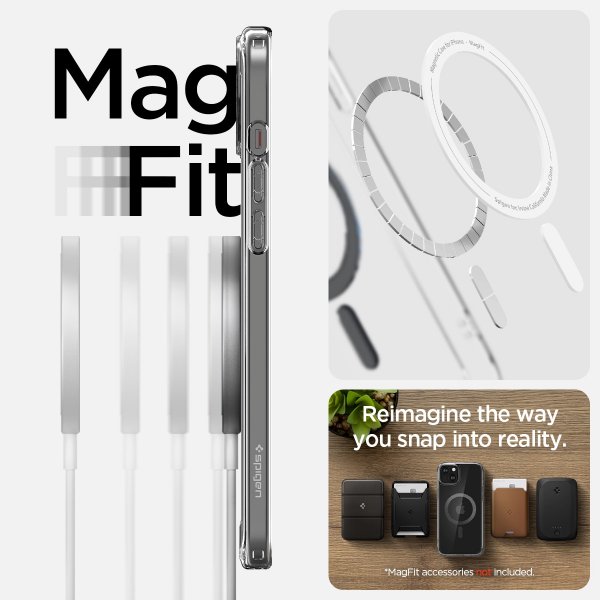 Spigen iPhone 15 Skal Ultra Hybrid MagFit Carbon Fiber