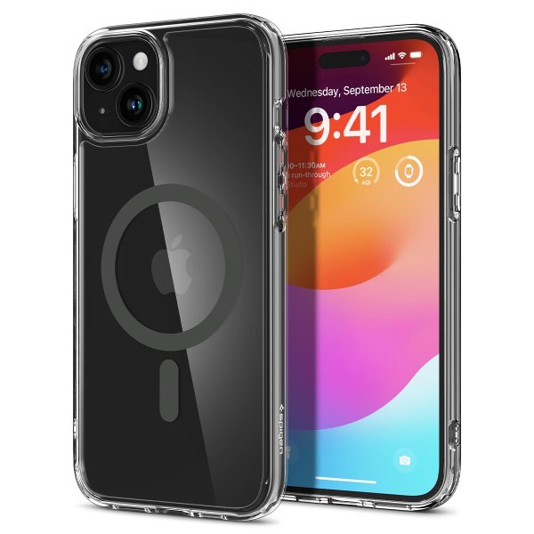 Spigen iPhone 15 Skal Ultra Hybrid MagFit Graphite