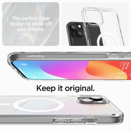 Spigen iPhone 15 Skal Ultra Hybrid MagFit Vit