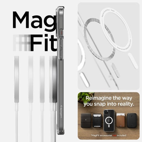 Spigen iPhone 15 Skal Ultra Hybrid MagFit Vit