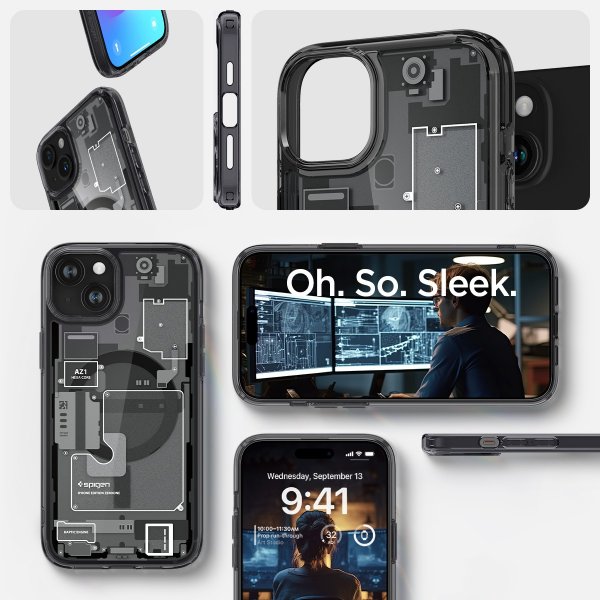 Spigen iPhone 15 Skal Ultra Hybrid MagFit Zero One