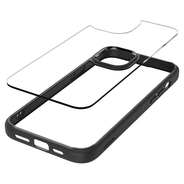 Spigen iPhone 15 Skal Ultra Hybrid Matte Matte Black