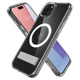 Spigen iPhone 15 Skal Ultra Hybrid S MagFit Crystal Clear