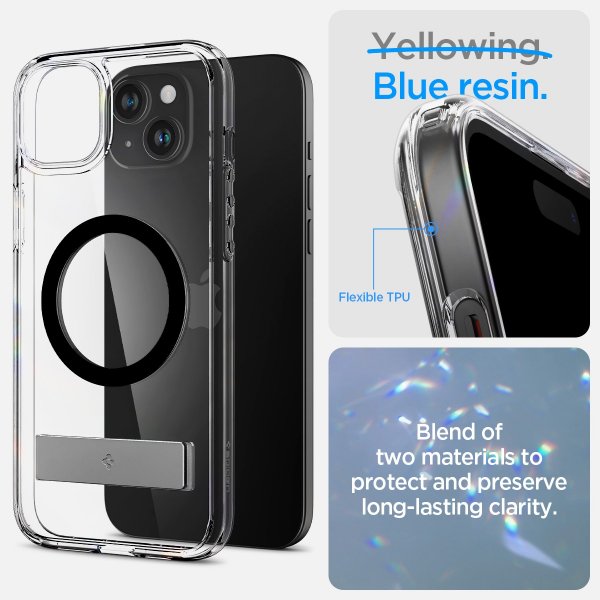 Spigen iPhone 15 Skal Ultra Hybrid S MagFit Svart