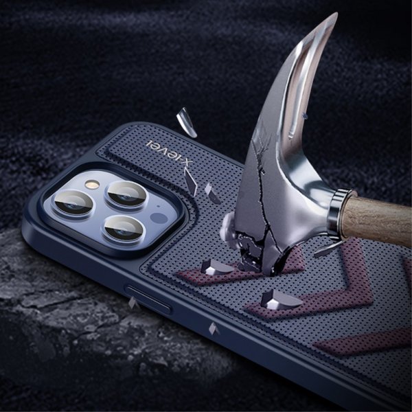 X-Level iPhone 15 Skal V-shape Lila