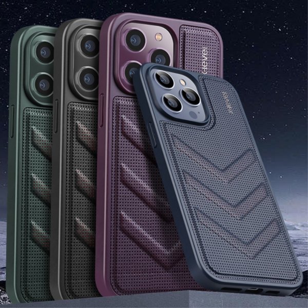 X-Level iPhone 15 Skal V-shape Svart
