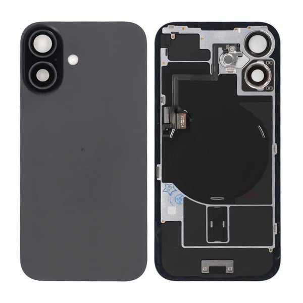 iPhone 16 Baksida Glas - Svart