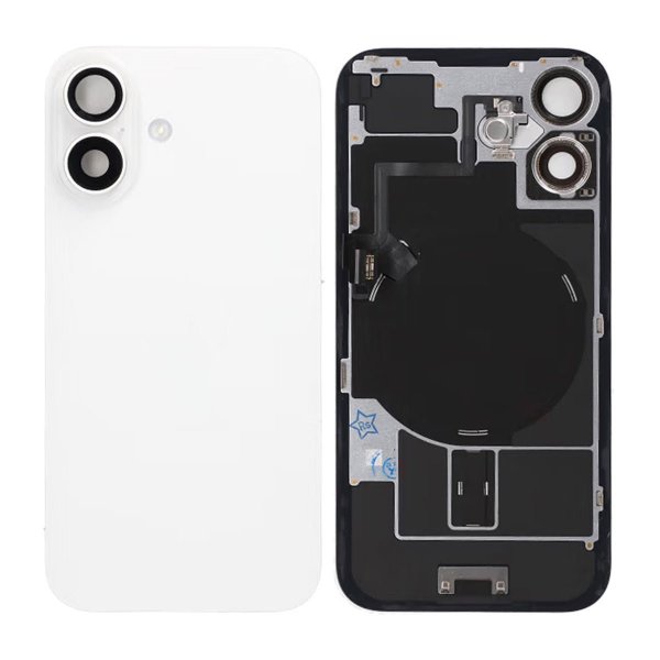 iPhone 16 Baksida Glas - Vit