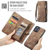 CaseMe iPhone 16 Fodral 008 Series Löstagbart Skal Brun