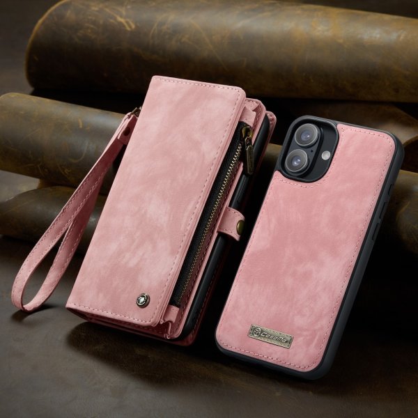 CaseMe iPhone 16 Fodral 008 Series Löstagbart Skal Rosa