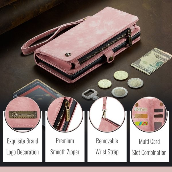 CaseMe iPhone 16 Fodral 008 Series Löstagbart Skal Rosa