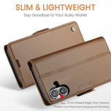 CaseMe iPhone 16 Fodral 023 Series Brun
