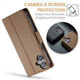 CaseMe iPhone 16 Fodral 023 Series Brun