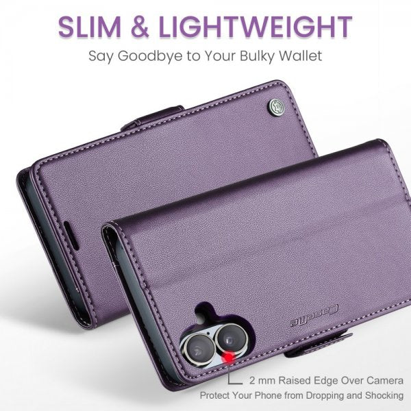 CaseMe iPhone 16 Fodral 023 Series Lila