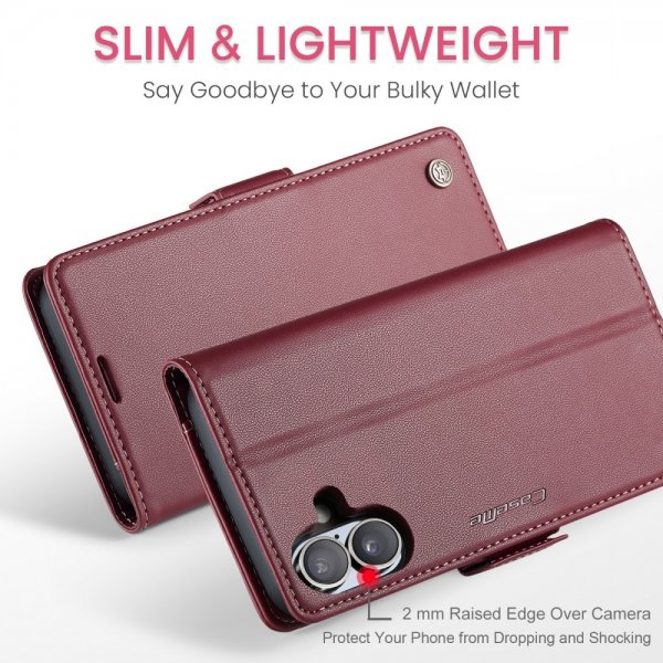 CaseMe iPhone 16 Fodral 023 Series Röd