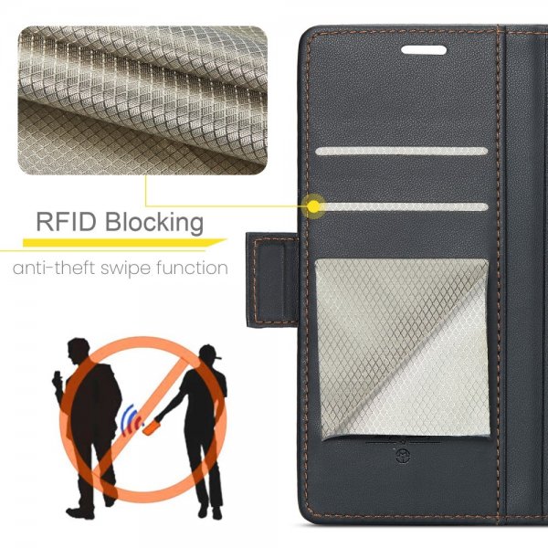 CaseMe iPhone 16 Fodral 023 Series Svart