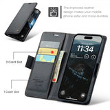 CaseMe iPhone 16 Fodral 023 Series Svart