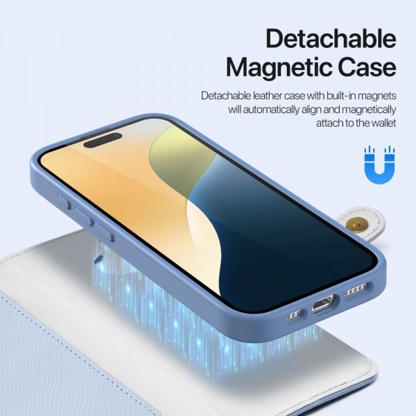 Dux Ducis iPhone 16 Fodral 2-i-1 Lawa Series MagSafe Blå