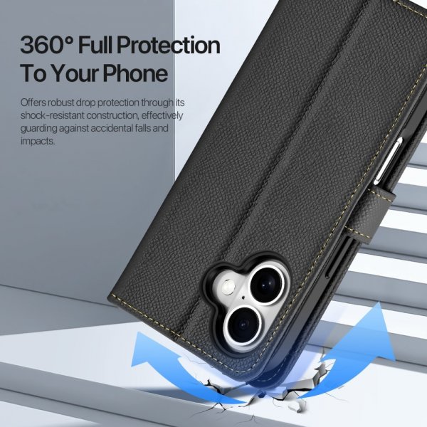 Dux Ducis iPhone 16 Fodral 2-i-1 Lawa Series MagSafe Svart